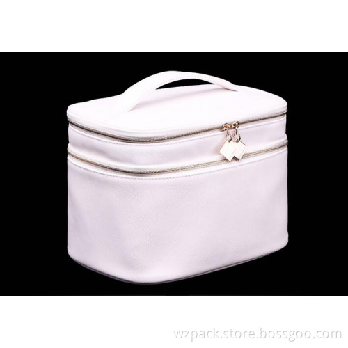 2016 OEM New Women Multifunction Travel Cosmetic Bag Makeup Case Pouch PU LeatherToiletry Organizer